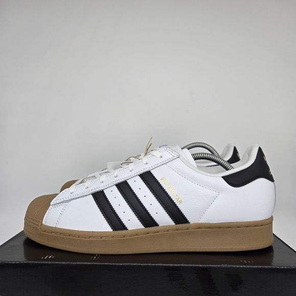 Adidas Superstar ADV IE0669 White Black Gum Men\'s Shoes Size 11 New main image 6